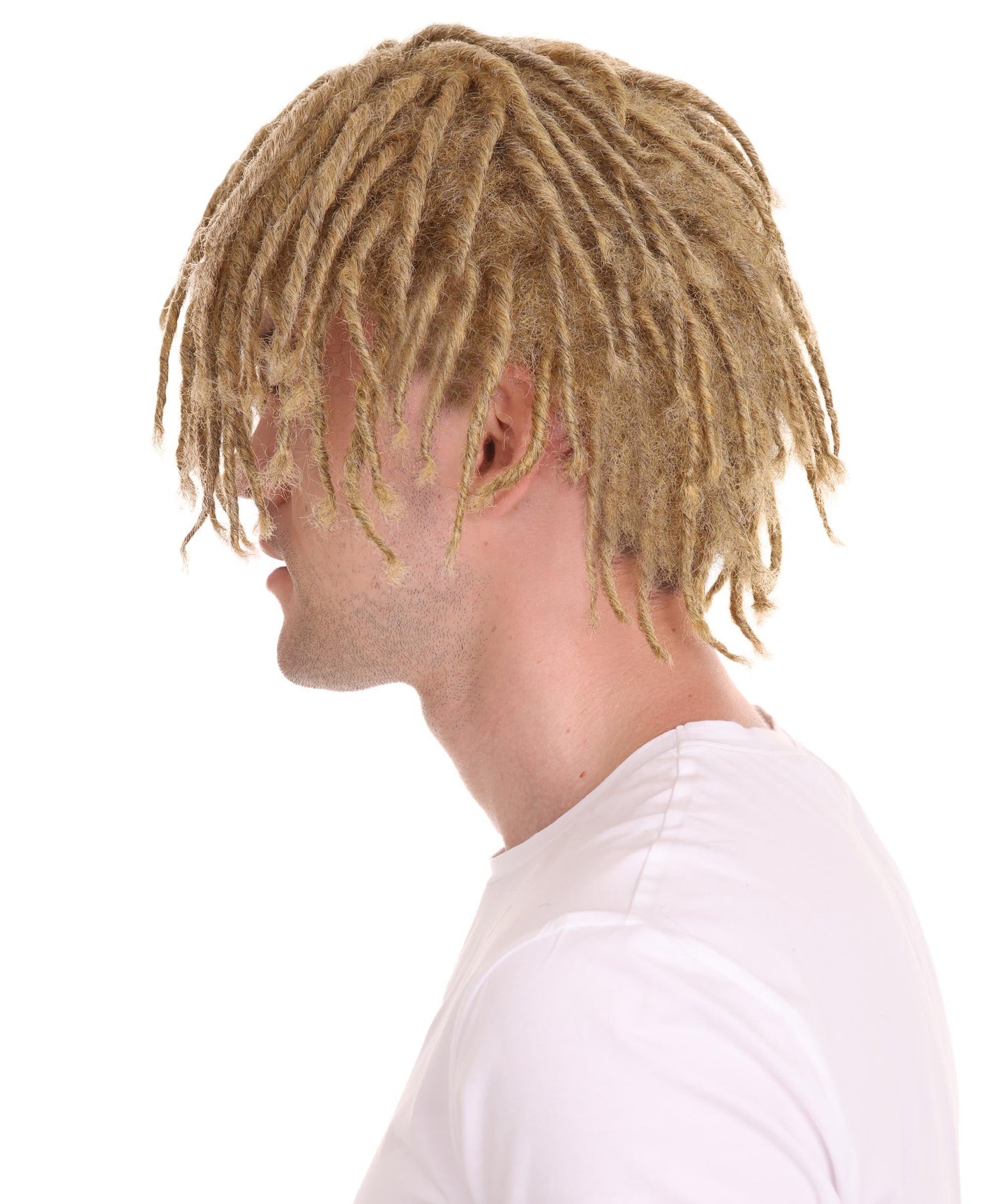 Men's American Rapper Dreadlock Wig, Blonde Celebrity Wigs, Premium Breathable Capless Cap