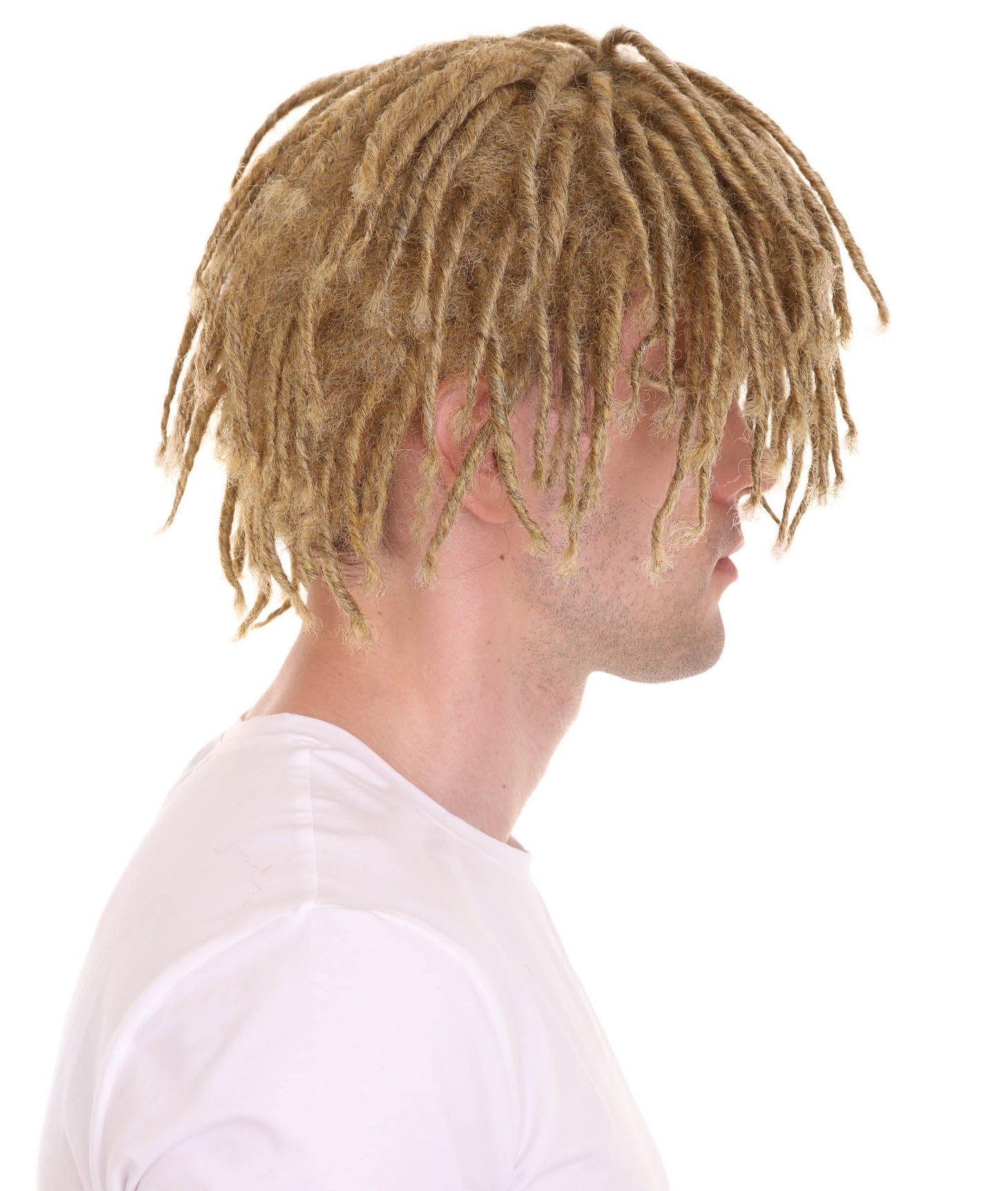 Men's American Rapper Dreadlock Wig, Blonde Celebrity Wigs, Premium Breathable Capless Cap