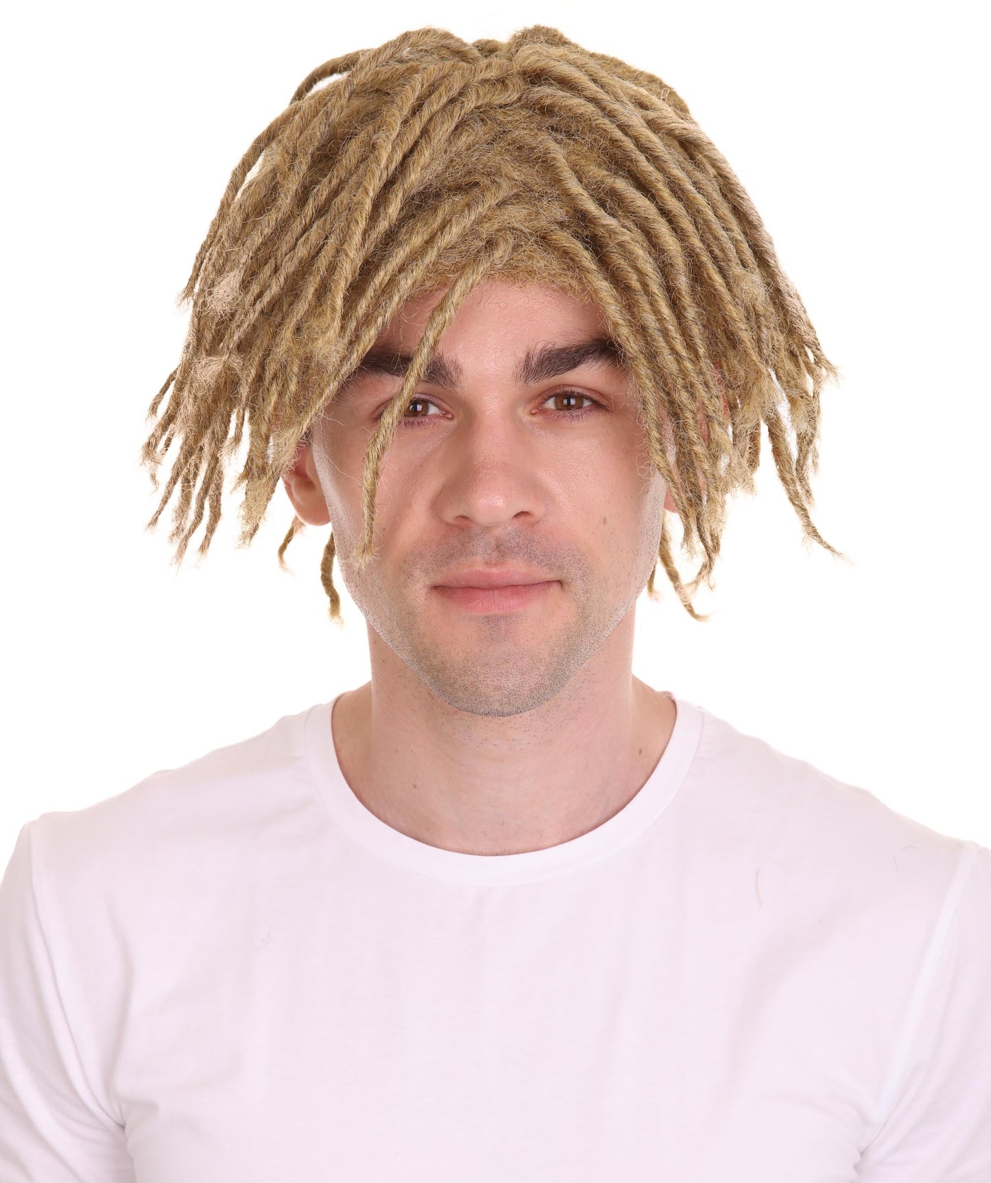 Men's American Rapper Dreadlock Wig, Blonde Celebrity Wigs, Premium Breathable Capless Cap