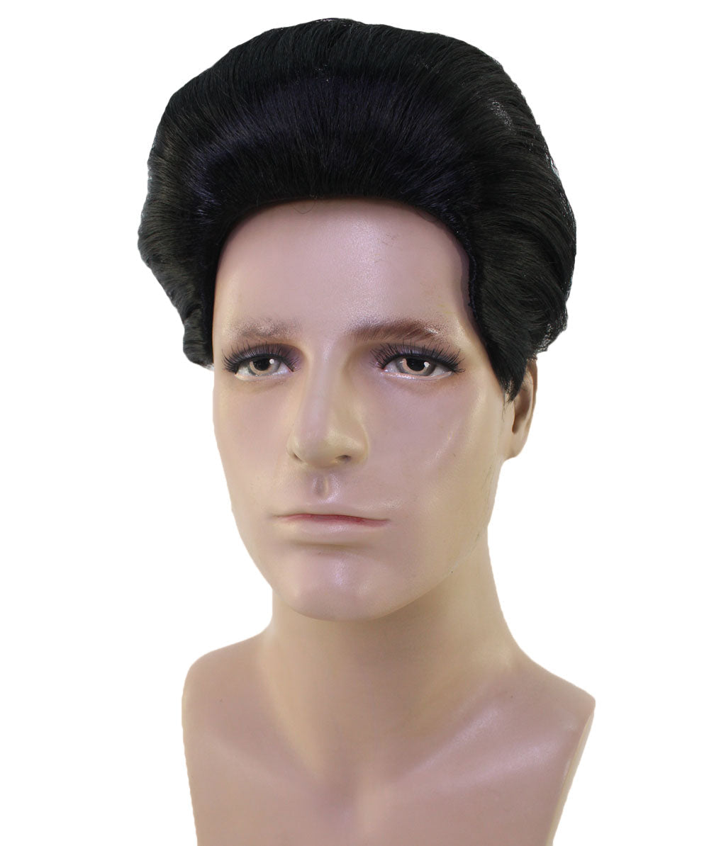 Korean Dictator Wig , Black Celebrity Wigs , Premium Breathable Capless Cap. Synthetic Fiber