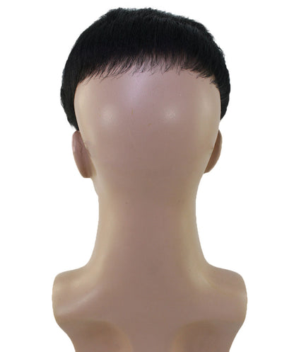 Korean Dictator Wig , Black Celebrity Wigs , Premium Breathable Capless Cap. Synthetic Fiber