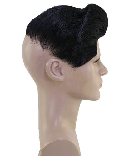 Korean Dictator Wig , Black Celebrity Wigs , Premium Breathable Capless Cap. Synthetic Fiber