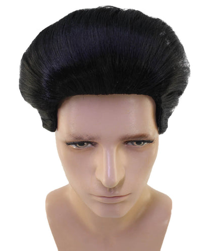 Korean Dictator Wig , Black Celebrity Wigs , Premium Breathable Capless Cap. Synthetic Fiber