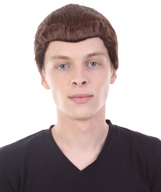 Men's Short Brown Movie Wig