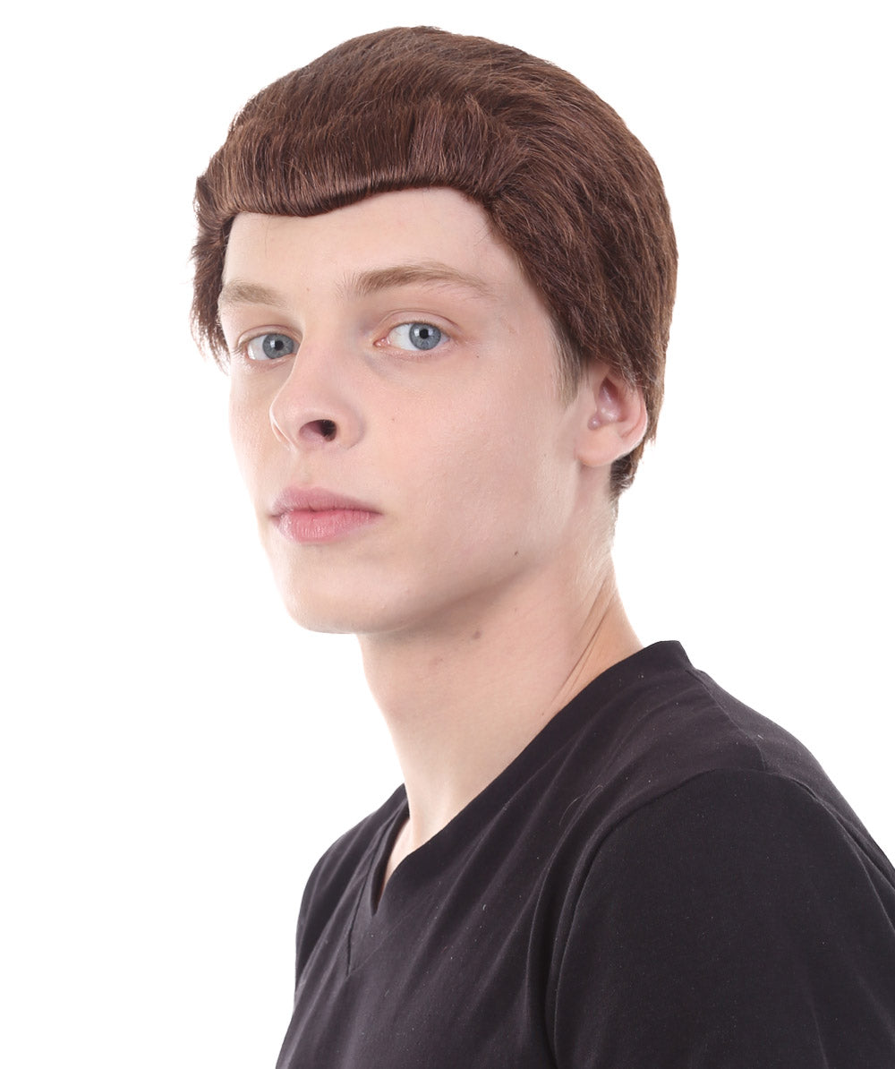 Men's Short Brown Movie Wig