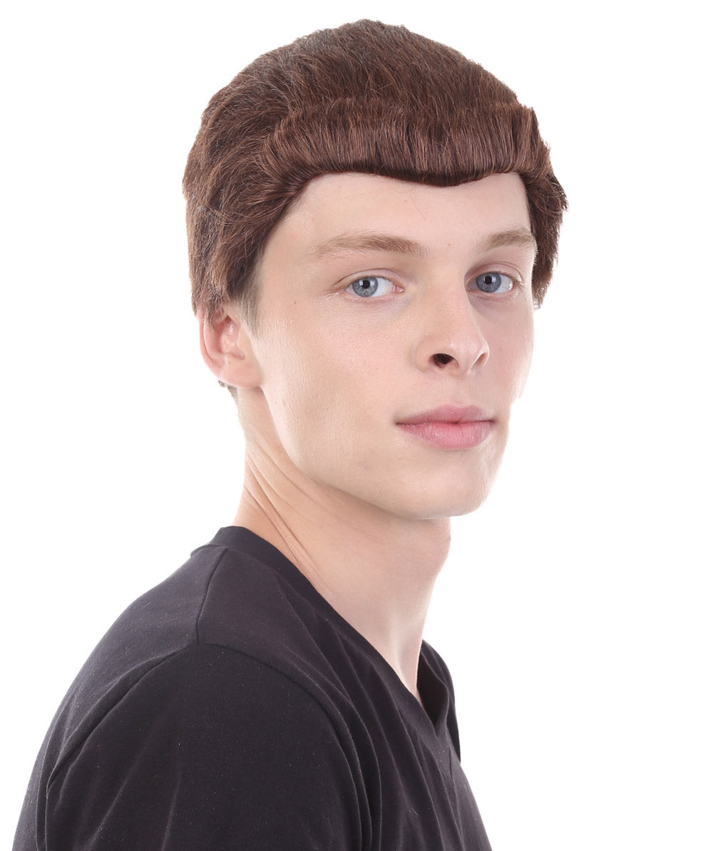 Men's Short Brown Movie Wig