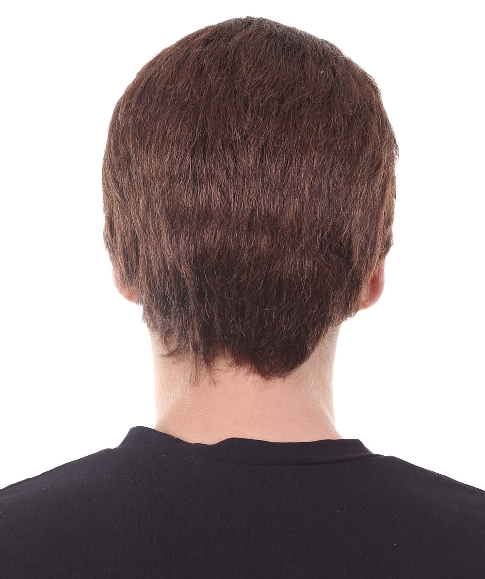 Men's Short Brown Movie Wig