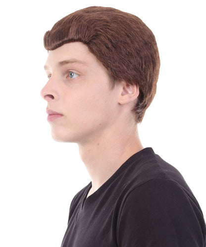 Men's Short Brown Movie Wig