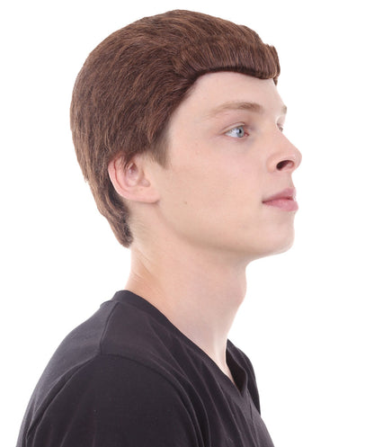 Men's Short Brown Movie Wig