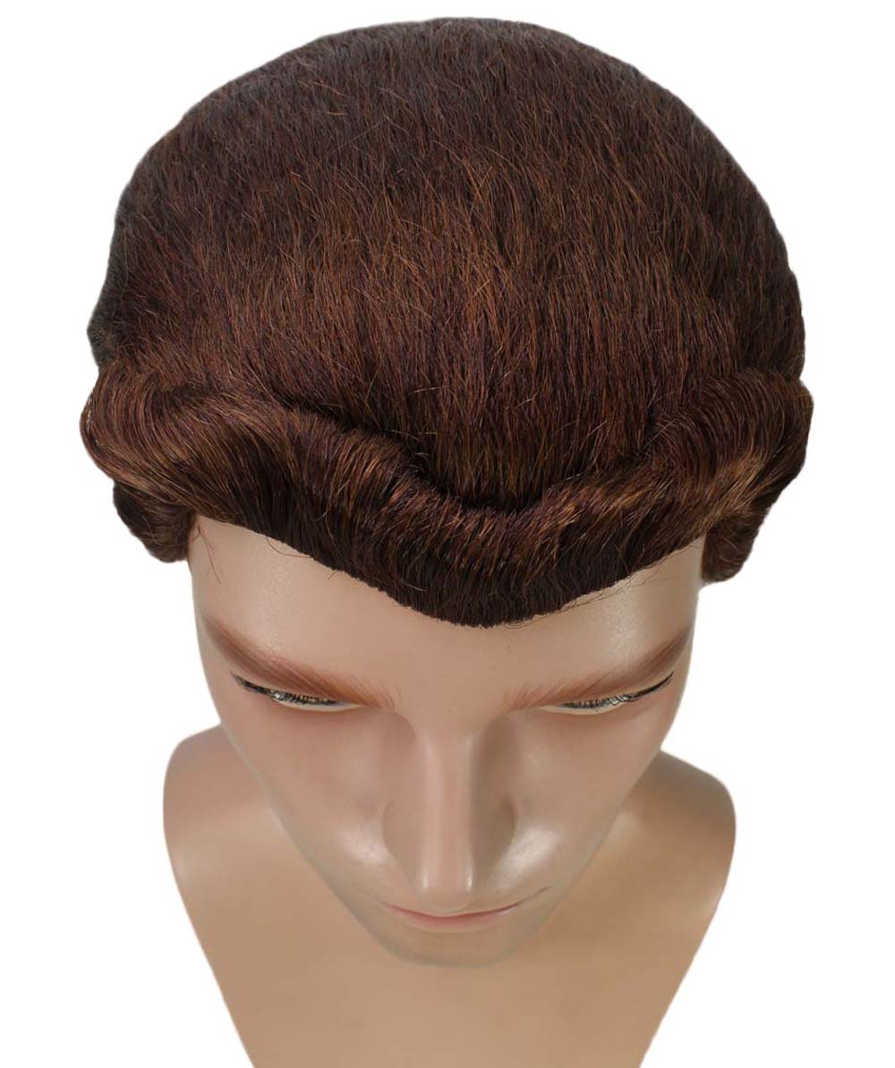 Men's Short Brown Movie Wig