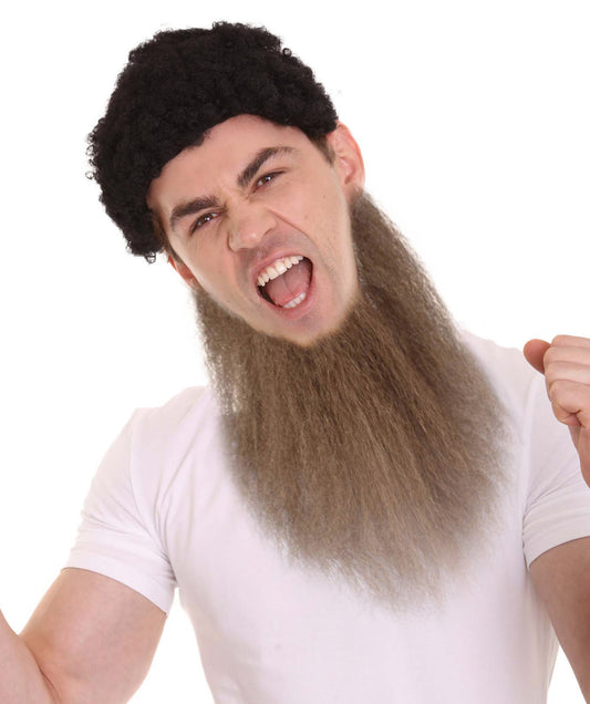 thin long beard