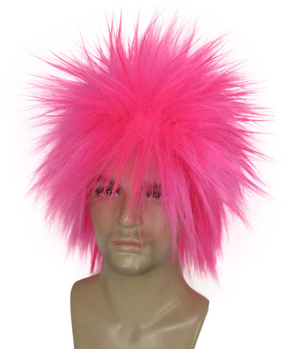 Dark Pink 80’s Rockstar Style Wig