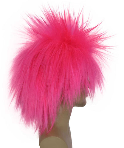 Dark Pink 80’s Rockstar Style Wig