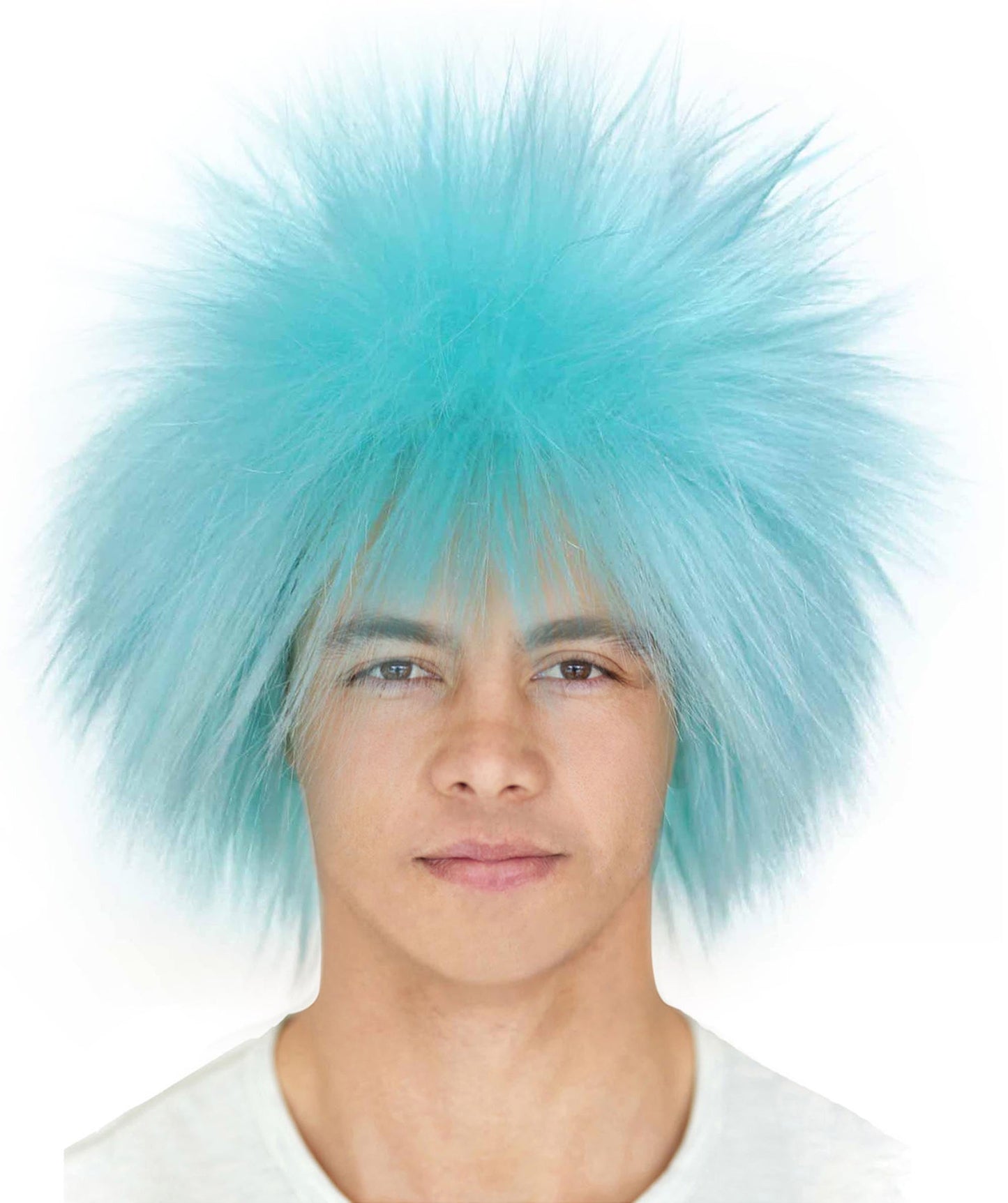 Light Blue 80’s Rockstar Style Wig