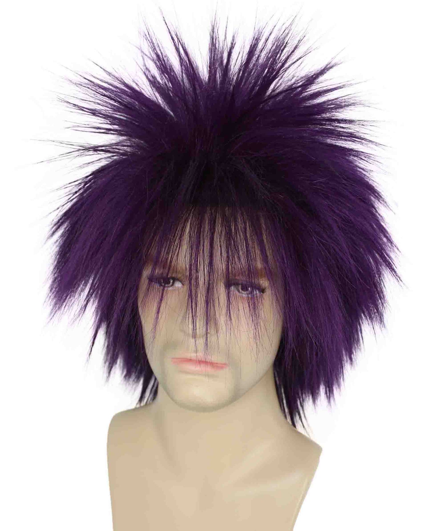 Dark Purple 80’s Rockstar Style Wig