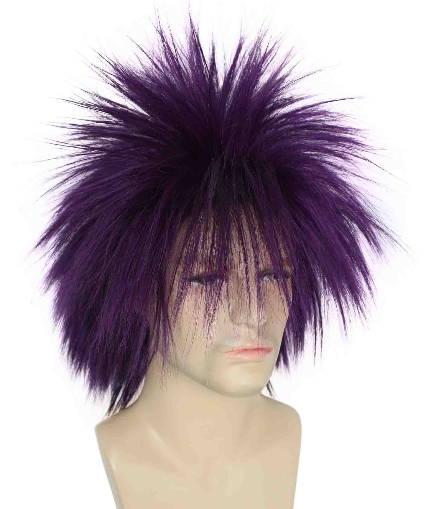 Dark Purple 80’s Rockstar Style Wig