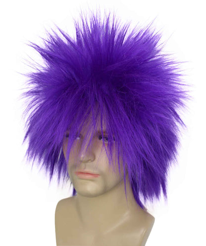 Purple 80’s Rockstar Style Wig