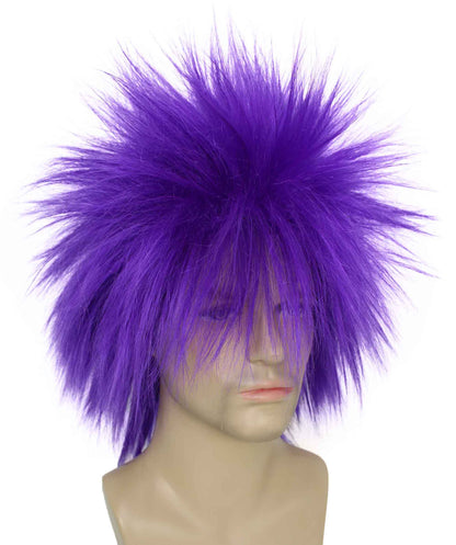 Purple 80’s Rockstar Style Wig