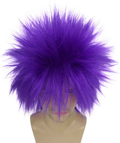 Purple 80’s Rockstar Style Wig