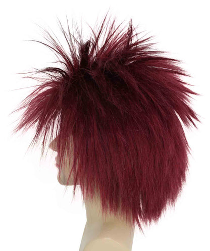 Burgundy 80’s Rockstar Style Wig