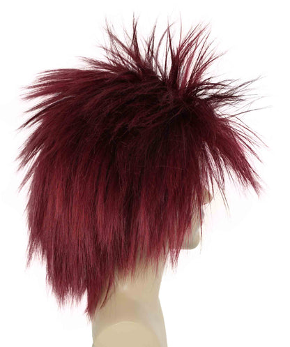 Burgundy 80’s Rockstar Style Wig