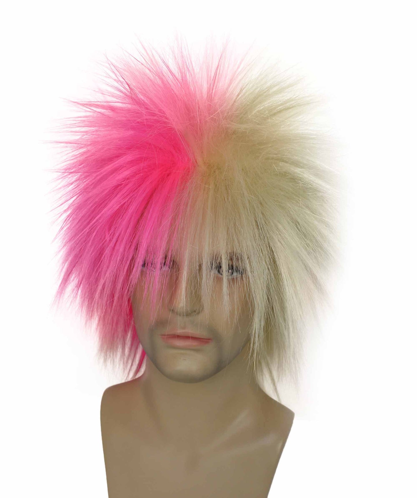 Blonde & Pink 80’s Rockstar Style Wig