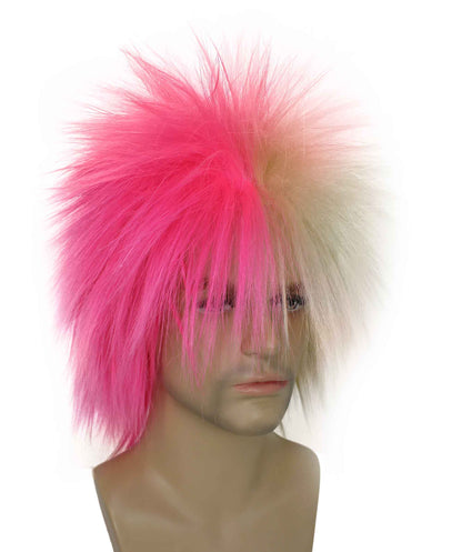 Blonde & Pink 80’s Rockstar Style Wig