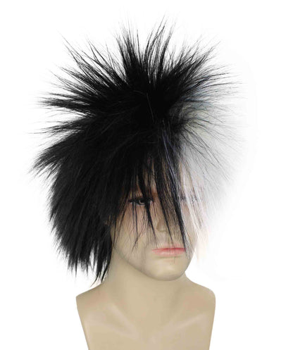 White & Black 80’s Rockstar Style Wig