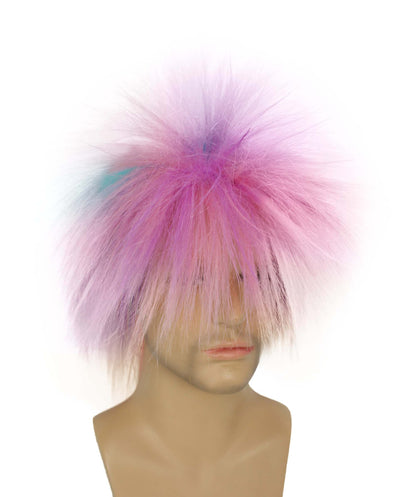 Mixed Pink 80’s Rockstar Style Wig