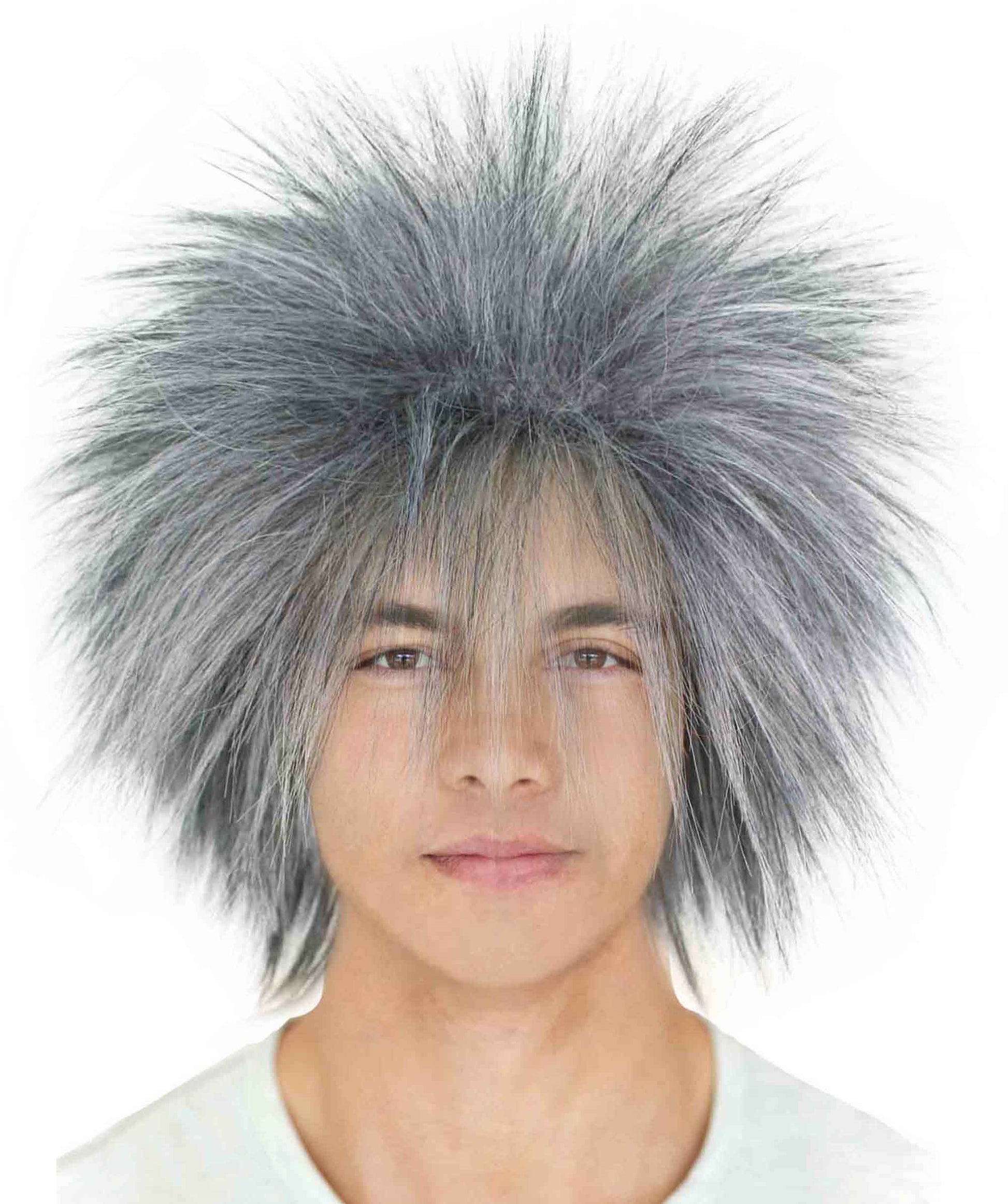 Dark Grey 80’s Rockstar Style Wig