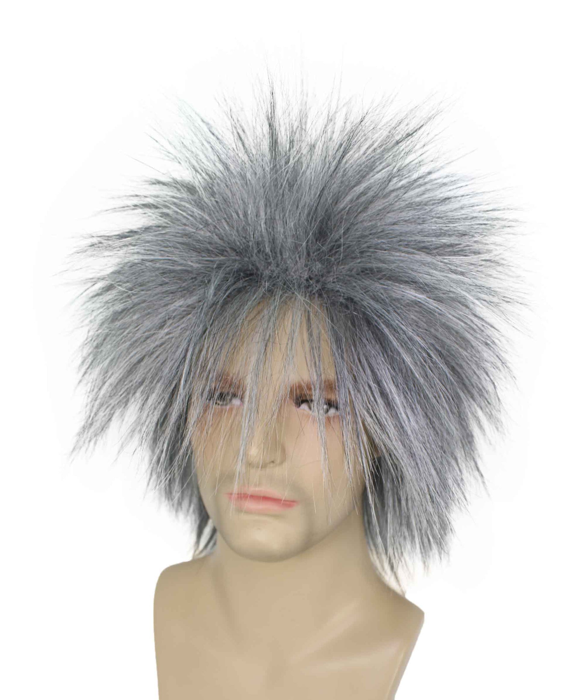 Dark Grey 80’s Rockstar Style Wig