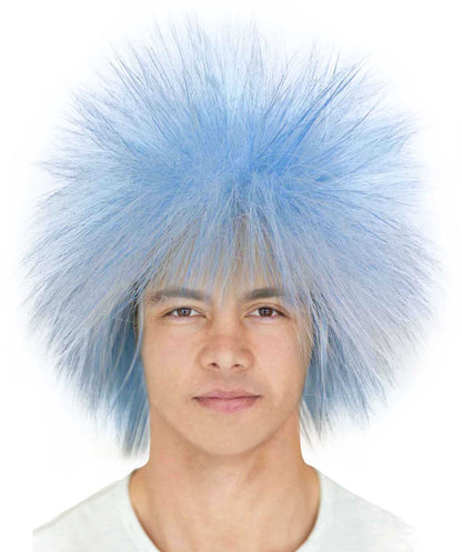 Ice Blue Blend 80’s Rockstar Style Wig