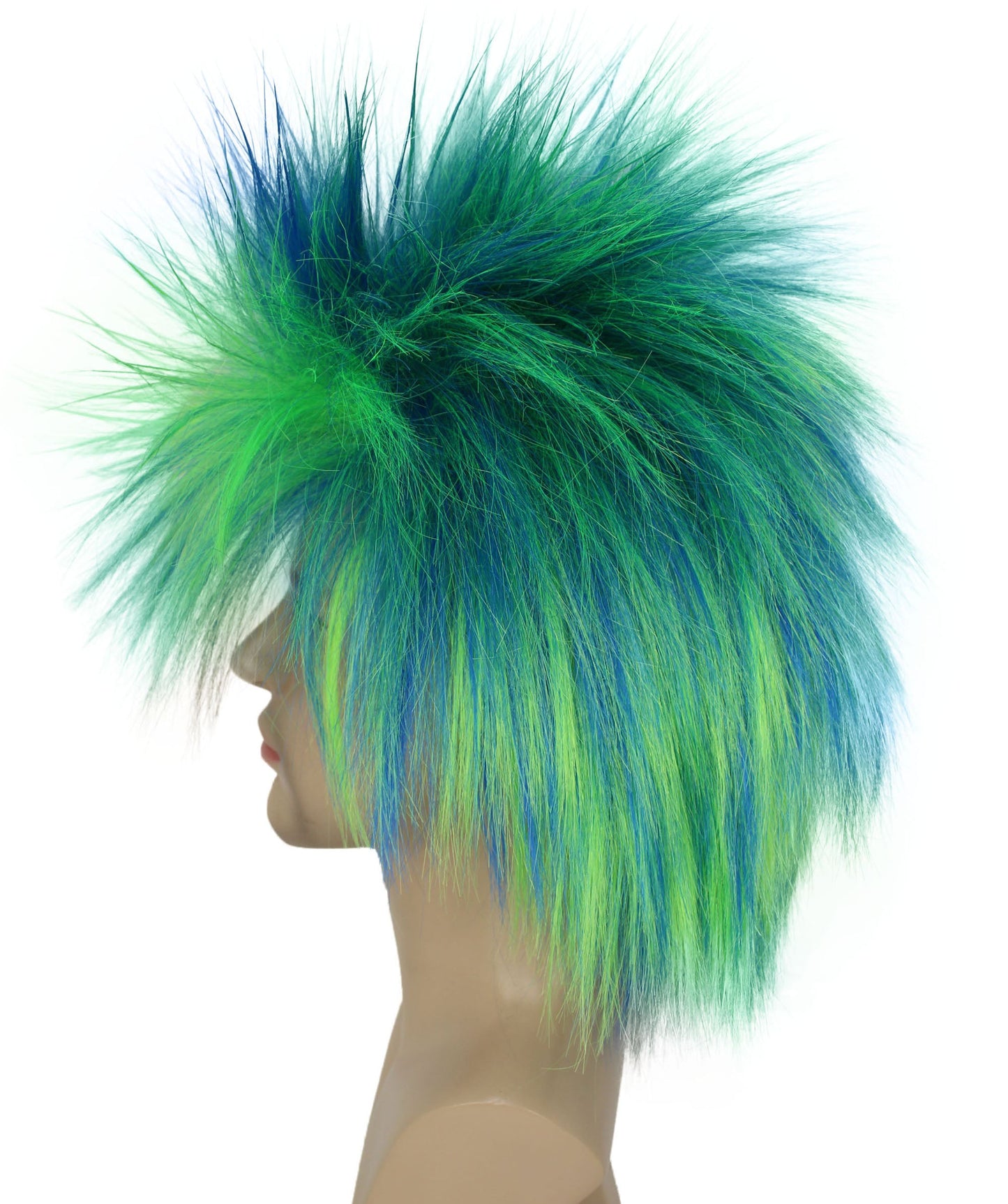 Green Ombre  80’s Rockstar Style Wig