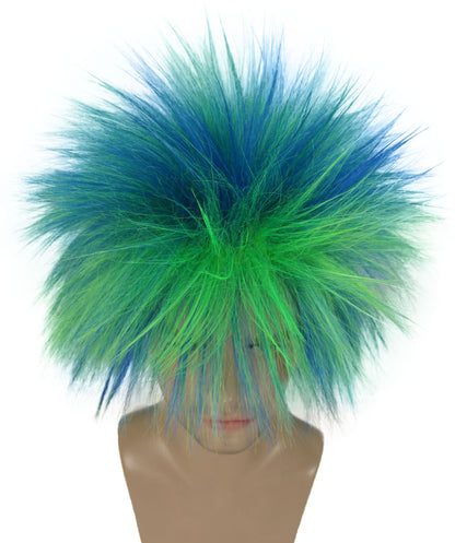 Green Ombre  80’s Rockstar Style Wig