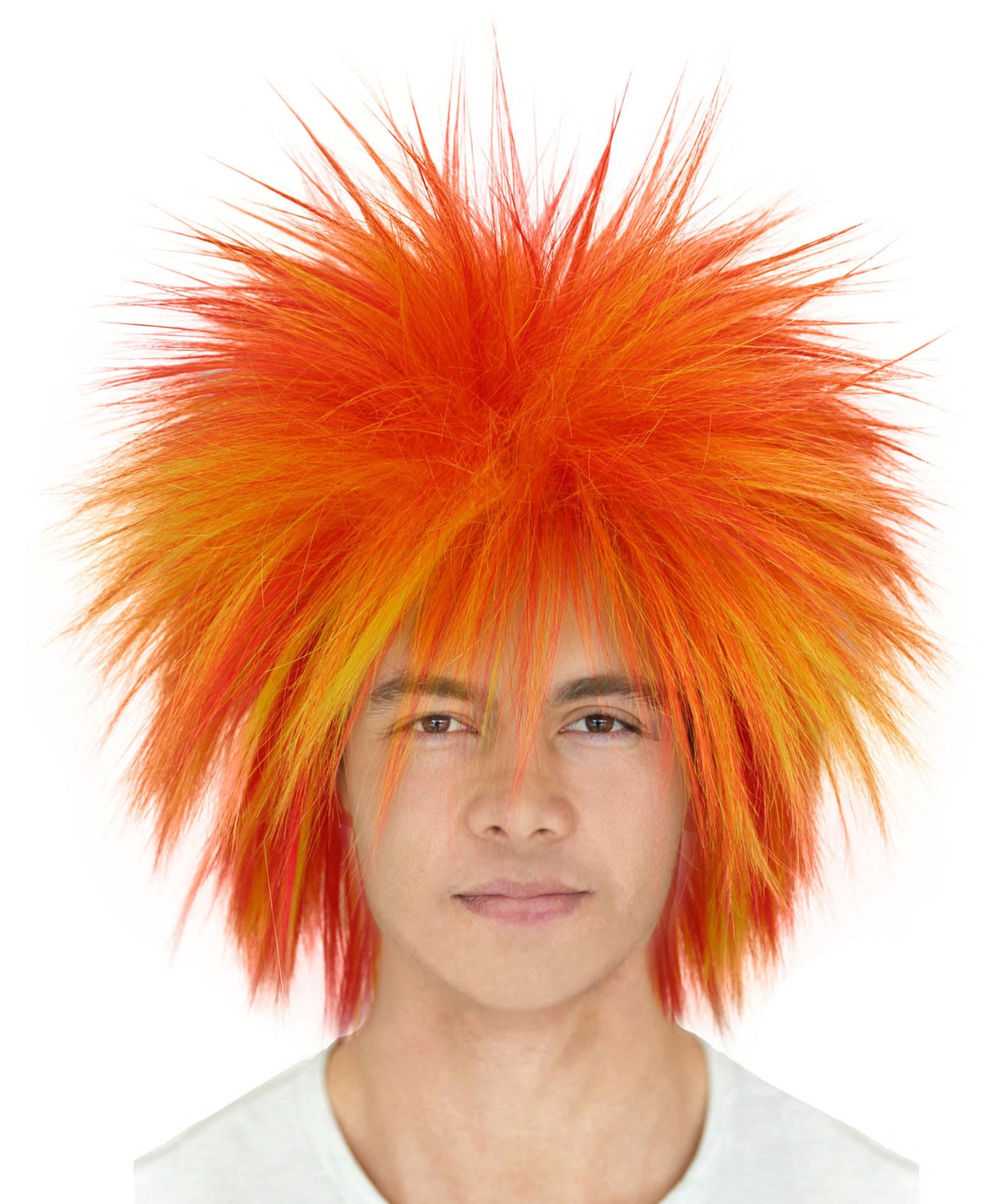 Orange Ombre 80’s Rockstar Style Wig