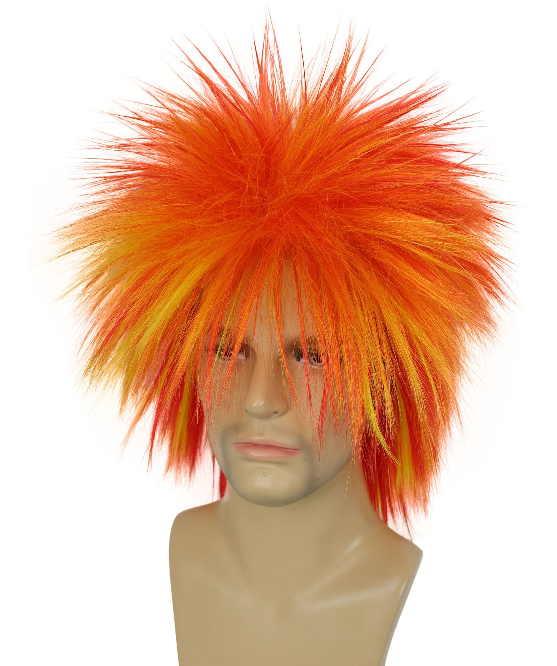 Orange Ombre 80’s Rockstar Style Wig