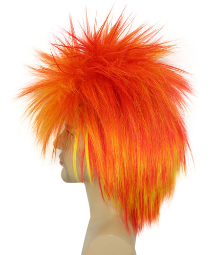 Orange Ombre 80’s Rockstar Style Wig