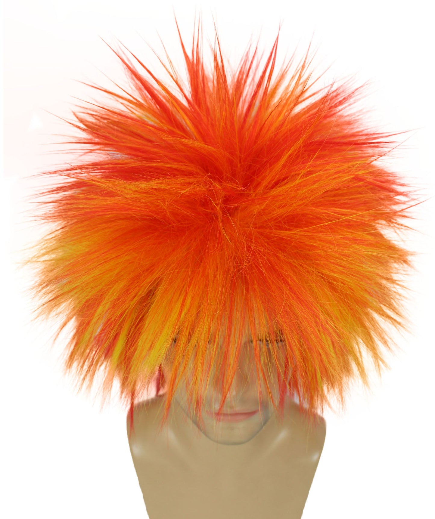 Orange Ombre 80’s Rockstar Style Wig