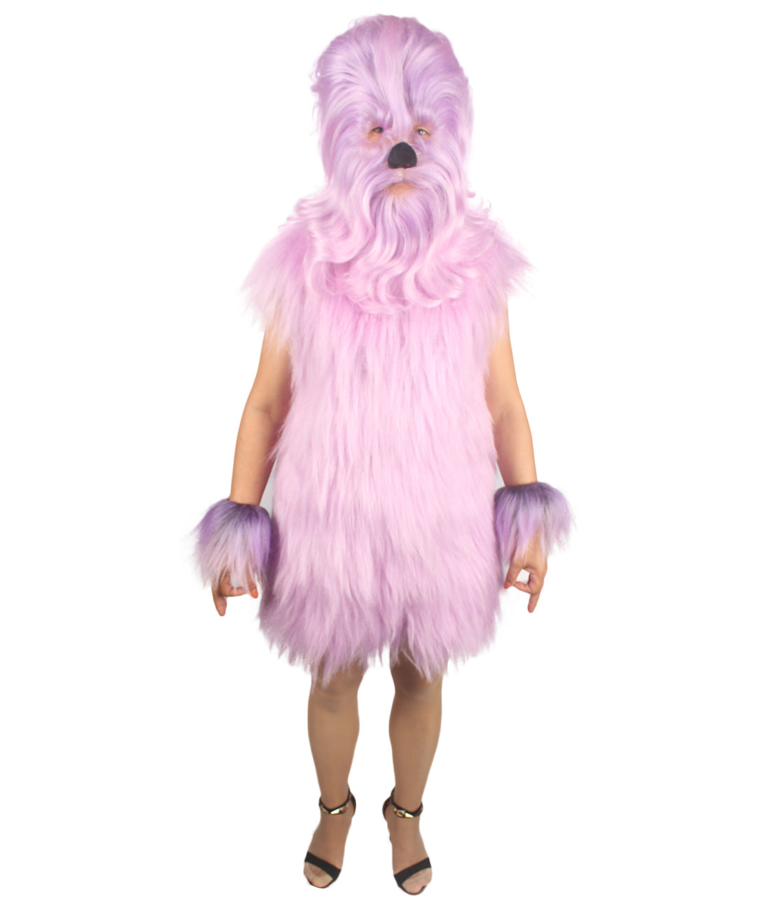 Purple Hairy Warrior Ape Military Leader Costume