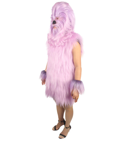 Purple Hairy Warrior Ape Military Leader Costume