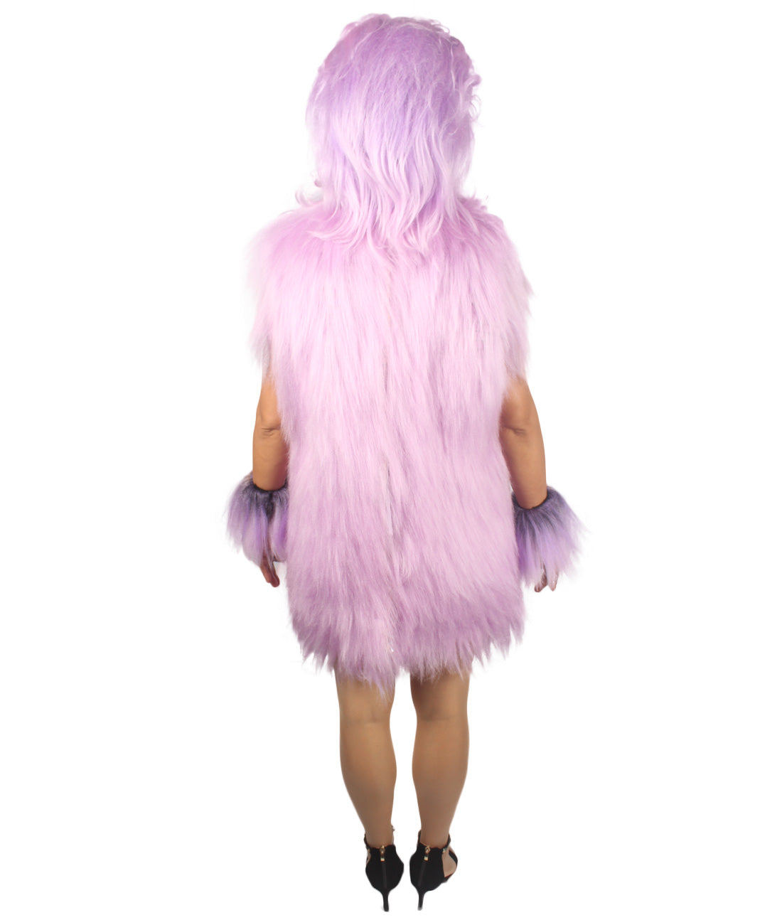 Purple Hairy Warrior Ape Military Leader Costume