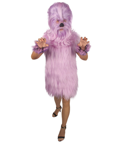 Purple Hairy Warrior Ape Military Leader Costume