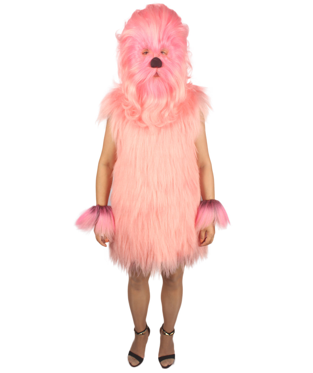 Pink Hairy Warrior Ape Military Leader Costume