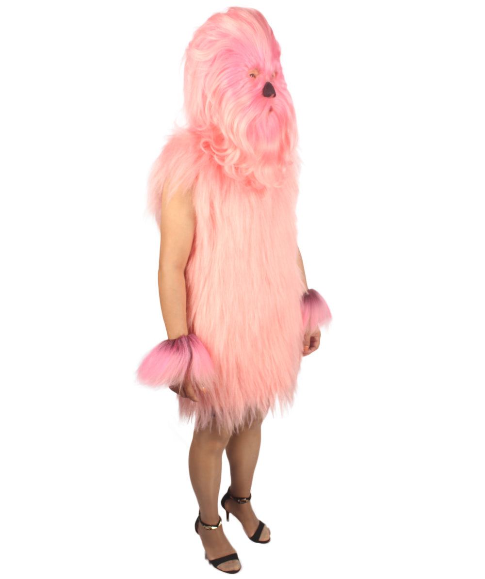 Pink Hairy Warrior Ape Military Leader Costume