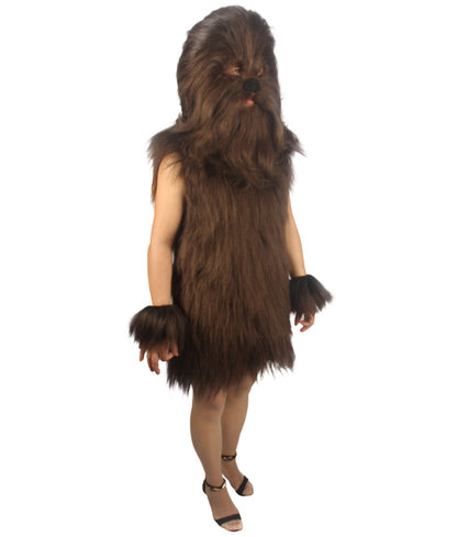 Dark Brown Hairy Warrior Ape Military Leader Costume