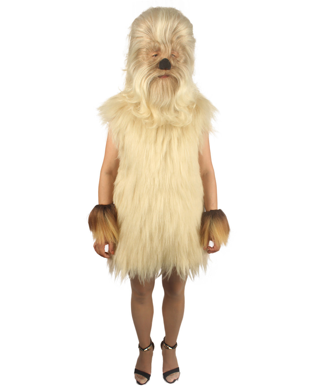 Blonde Hairy Warrior Ape Military Leader Costume