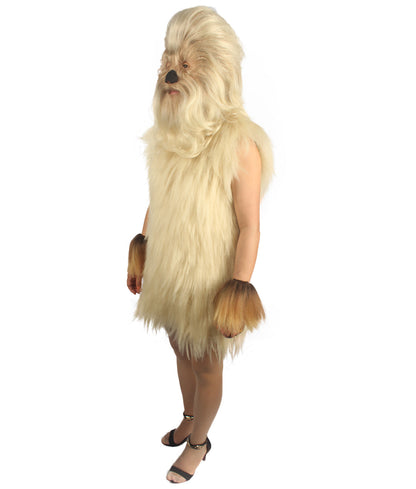 Blonde Hairy Warrior Ape Military Leader Costume