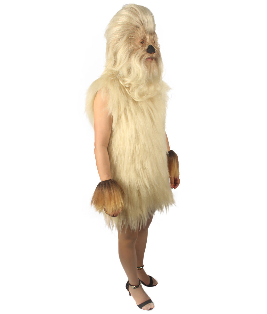 Blonde Hairy Warrior Ape Military Leader Costume