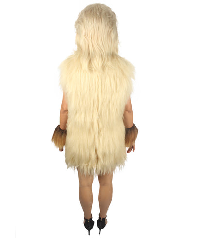 Blonde Hairy Warrior Ape Military Leader Costume