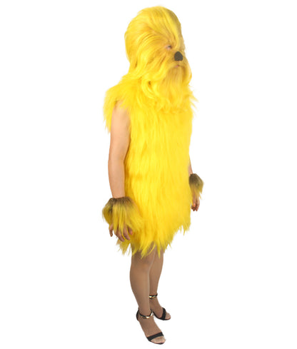 Yellow Hairy Warrior Ape Military Leader Costume